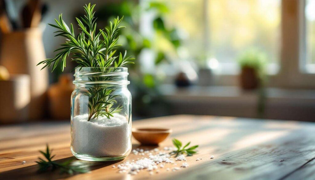 Né spray né candele profumate: questo barattolo con rosmarino e sale fa profumare tutta la casa