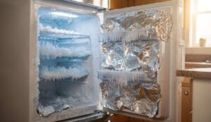 Congelatore pieno di ghiaccio: il metodo semplice con la carta alluminio per eliminare la brina in fretta