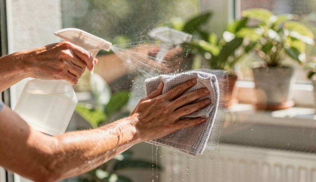 Altro che detergente per vetri: pulisco le finestre con questo rimedio casalingo economico