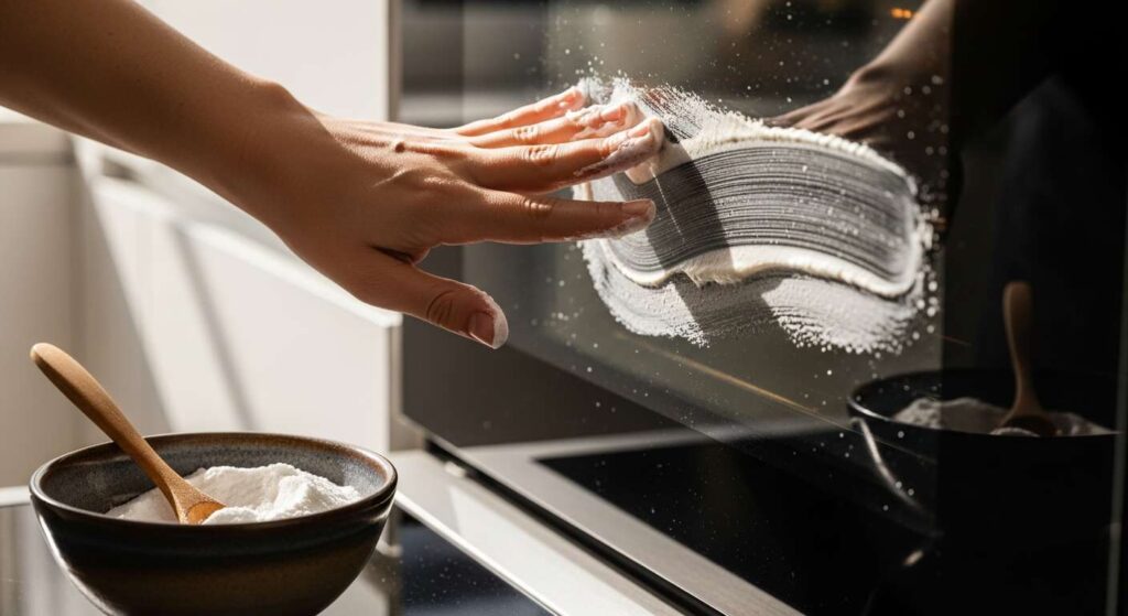 Mescolalo con acqua e strofinalo sul vetro del forno: le macchie spariscono