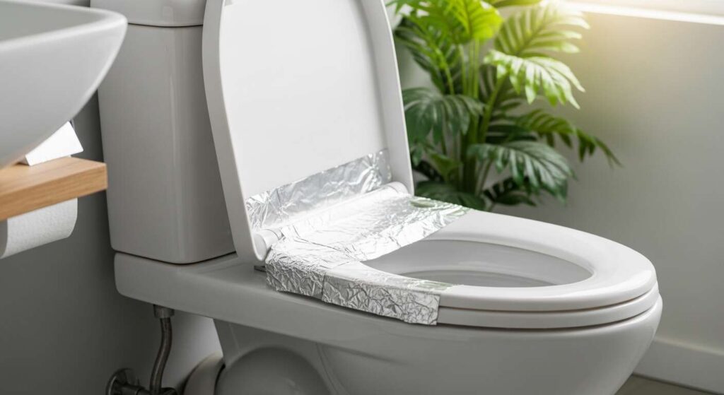 Il trucco del foglio di alluminio che tiene il WC splendente ogni giorno senza fatica