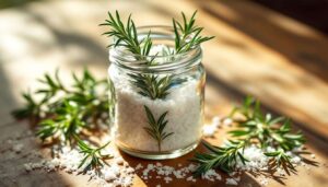 Rosmarino e sale grosso in un barattolo: il profumatore naturale che dura settimane