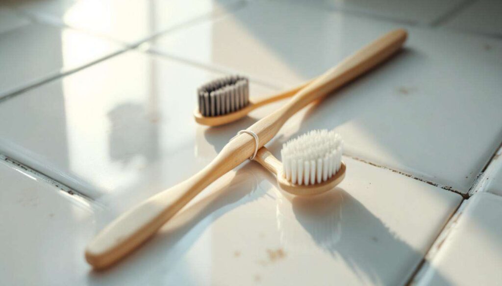 Due spazzolini legati insieme: il trucco per pulire le fughe che semplifica tutto